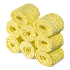 Navaris 8x Babybauch Gipsbinden - Gipsabdruck Binden Set 5 X 300cm - Gips Abdruck Bandagen Zum Basteln - Gipsbänder Für Baby Bauch - Gelb
