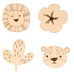 12 Minisilhouetten Safari