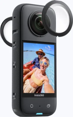 Insta360 X3 Klebbarer Linsenschutz (Black,One Size)