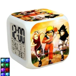 Anime LED Elektronisch Bunt Wecker Digital Tischuhr Alarm Nachtlicht Wecker