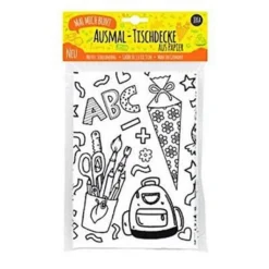 Mal Mich Bunt Ausmal-Tischdecke Aus Papier Schulanfang