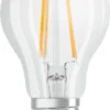 Osram LED Leuchtmittel Star Classic P40 E27 7W Warmweiß, Dimmbar, Klar