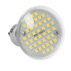 ECD Germany 5er Pack GU10 LED Spot 3W - AC 220-240V - 251 Lumen - Warmweiß 3000K - Aus Glas - A+ - Birne Lampe Strahler Leuchtmittel