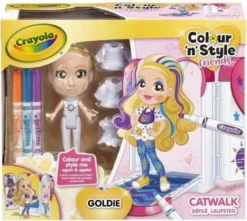 Crayola Spielwaren Colour N Style 2in1 Laufsteg/Kleiderschrank Malsets Basteln & Kreativitätsspielzeug Räumungsverkauf Mytoysaktion