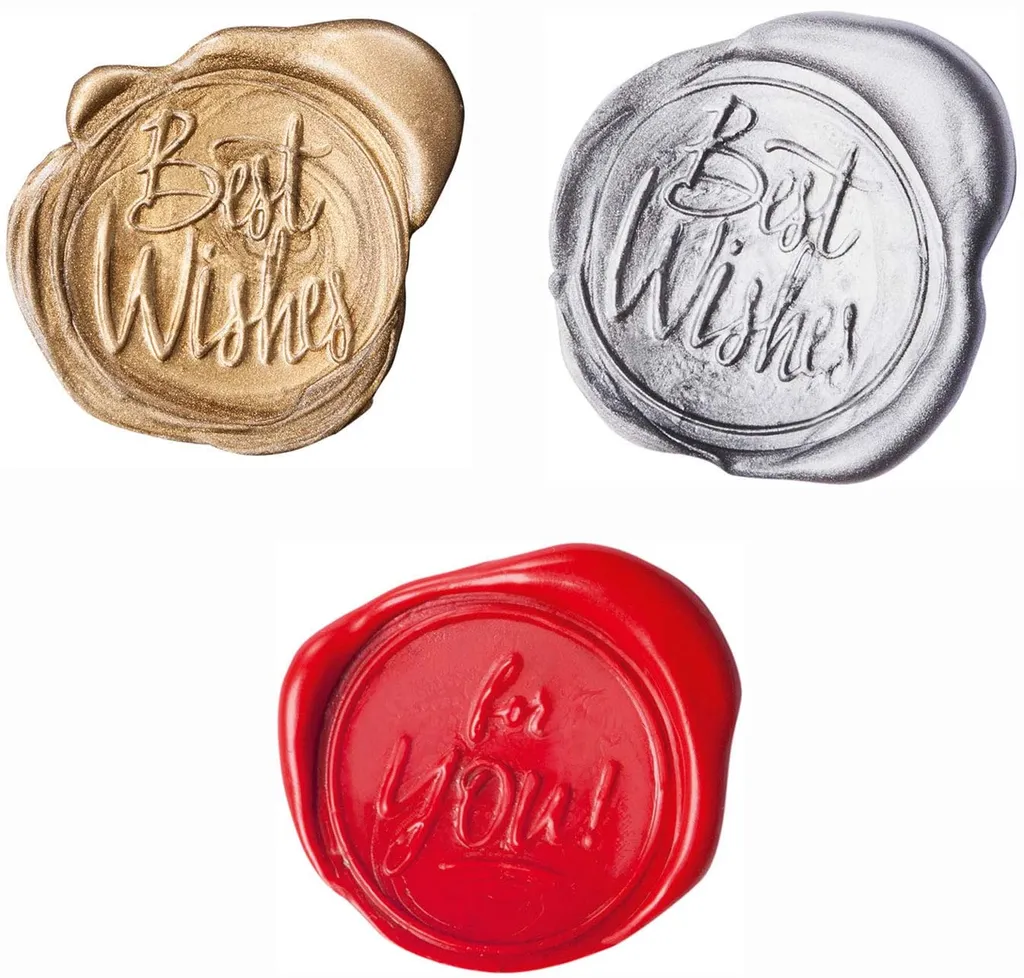 Folia Siegel-Set Inkl. Holzgriff Siegelmotive Siegelwachs - Image 7