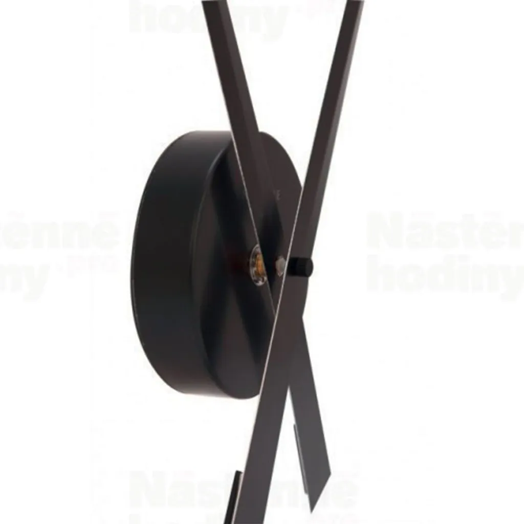 XL NeXtime Wanduhr HANDS Ø 70cm Aluminium Schwarz Quarzuhr Wohnzimmer Uhr - Image 4