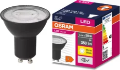 Leuchtmittel LED Value Black GU10 4,5W =50W 2700K 350lm 36st Schwarz Osram