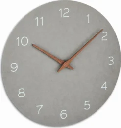 TFA Dostmann TFA 60.3054.10 Analoge Wanduhr Betongrau