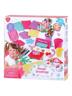 Playgo Spielwaren Paper Art - Blumen Grüße Papier-Bastelsets Basteln & Kreativitätsspielzeug Spielzeugknaller