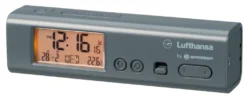 LUFTHANSA Weltzeitwecker Mit Thermometer Und Taschenlampenfunktion