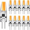 10X G4 3W LED Glühbirne AC/DC12V Kaltweiß COB Leuchtmittel Ersatz 20W Halogen Lampe Nicht Dimmbar