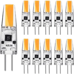 10X G4 3W LED Glühbirne AC/DC12V Kaltweiß COB Leuchtmittel Ersatz 20W Halogen Lampe Nicht Dimmbar