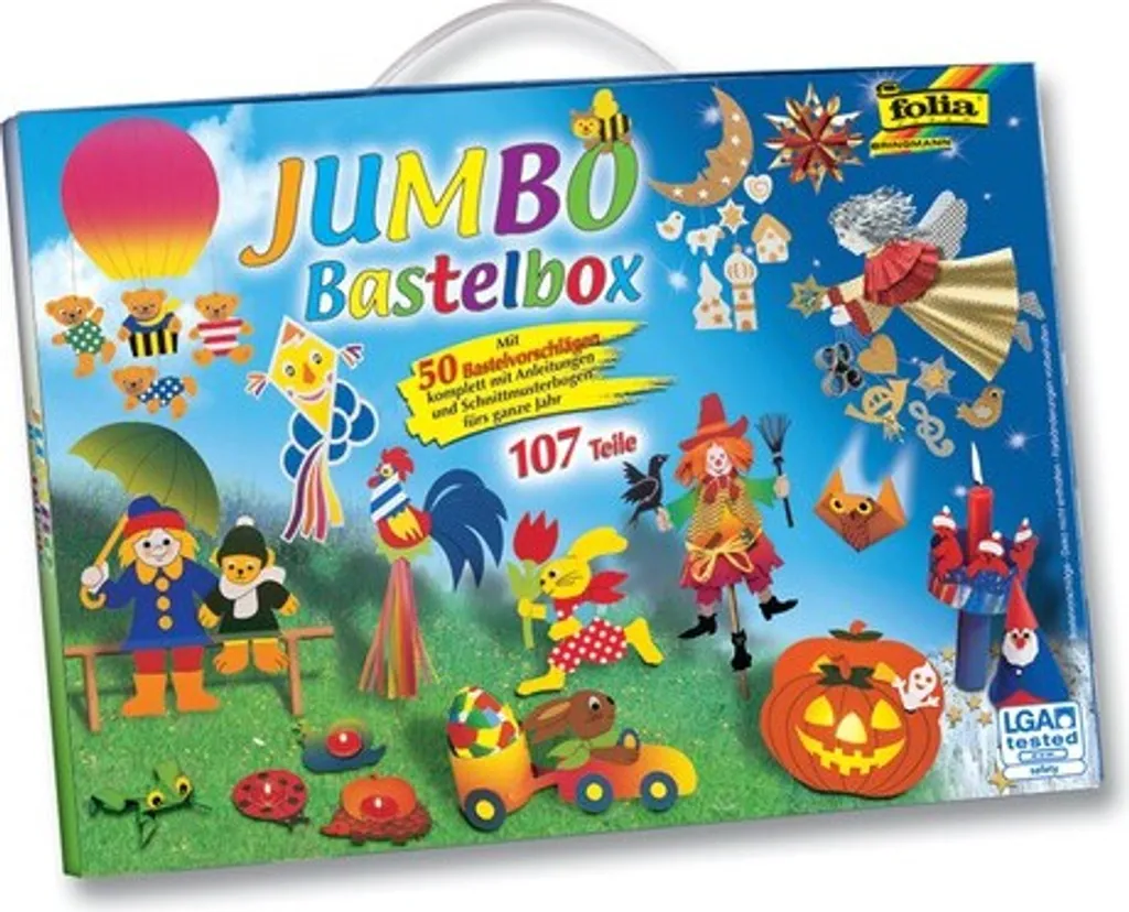 Folia Bastelpapier Koffer Jumbo 107-teilig - Image 5