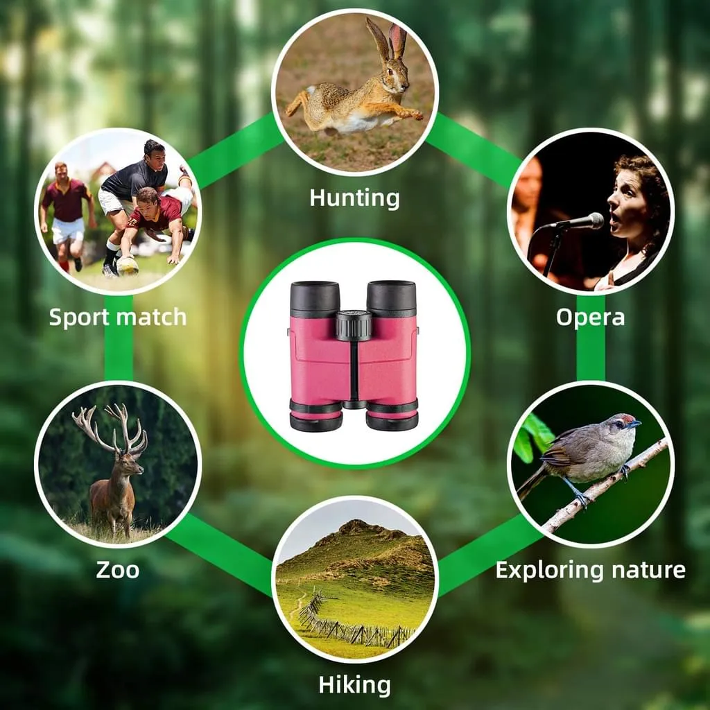 Kompaktes, Wasserdichtes Und Stoßfestes Fernglas Für Kinder, Spielzeug, Geschenk Für 3–12 Jahre Alte Jungen Und Mädchen - Image 3