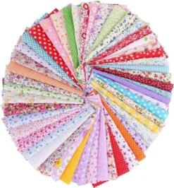 50 Stück Je Ca. 25 X 25 Cm Baumwollstoff Meterware Stoffe Stoffreste Stoffpaket Für Patchwork 100% Baumwolle DIY Baumwollstoff Baumwolltuch Mit Vielfältiges Muster Zum Nähen