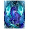 5D DIY Diamond Painting Full Diamant Kreuzstich Stickerei Malerei Blau Drachen Bilder Deko 30x40cm