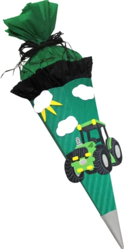 Schultüte Bastelset Traktor Grün