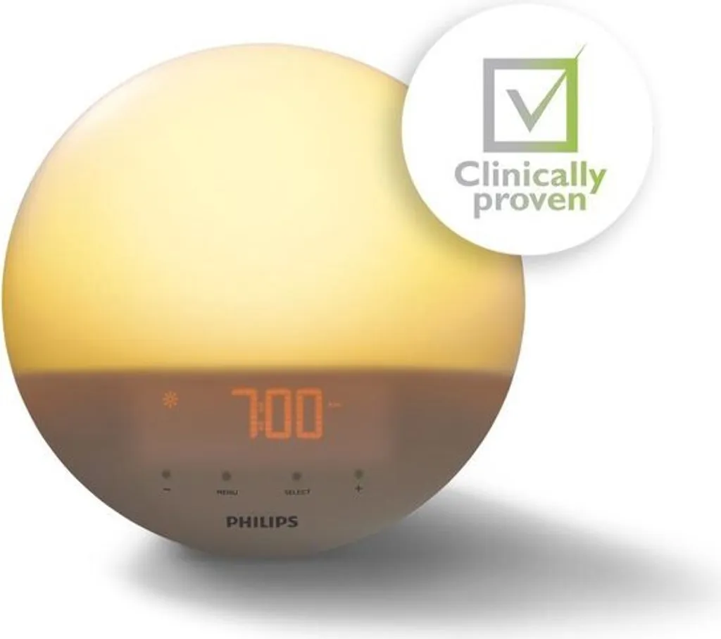 Philips HF3519/01 Wake-up Light (Sonnenaufgangfunktion, Digitales Fm Radio, Tageslichtwecker) Weiß - Image 15