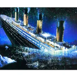 5D DIY Diamond Painting Full Diamant Kreuzstich Stickerei Malerei Titanic Bilder Deko 30x40cm