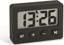 TFA Dostmann Digitalwecker Mit Timer Und Stoppuhr, Weiß