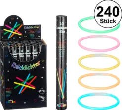 24x Knicklichter 10er Set, 20cm , In Röhe, Party, Neon, Deko, Leuchtstab, Anhänger, Disco