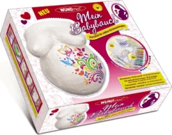 WUNDmed - Mein Babybauch Babyshower - Gips Bastelset Für Schöne 3D-Erinnerungen