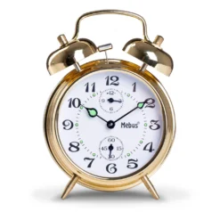 Mechanischer Glockenwecker Aufziehbar, Nostalgie Für Tiefschläfer, Kinder, Morgenmuffel, Mit Lautem Alarm, Leuchtzeigern – Die Batterielose, Strahlungsfreie Alternative