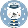 Wanduhr Für Kinder Im Eisbär Design