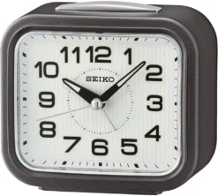 Seiko QHK050N Bell Wecker Mit Snooze - Dunklen Metallic-Grau