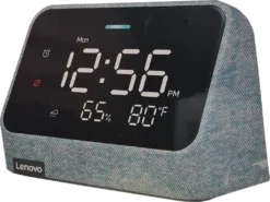 Lenovo Smart Clock Essential Mit Integrierter Alexa Sprachsteuerung - Blau