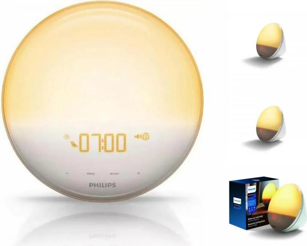 Philips HF3519/01 Wake-up Light (Sonnenaufgangfunktion, Digitales Fm Radio, Tageslichtwecker) Weiß - Image 5