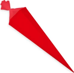 Itenga Bastelschultüte Mit Verschluss Rot 6eckig 85cm