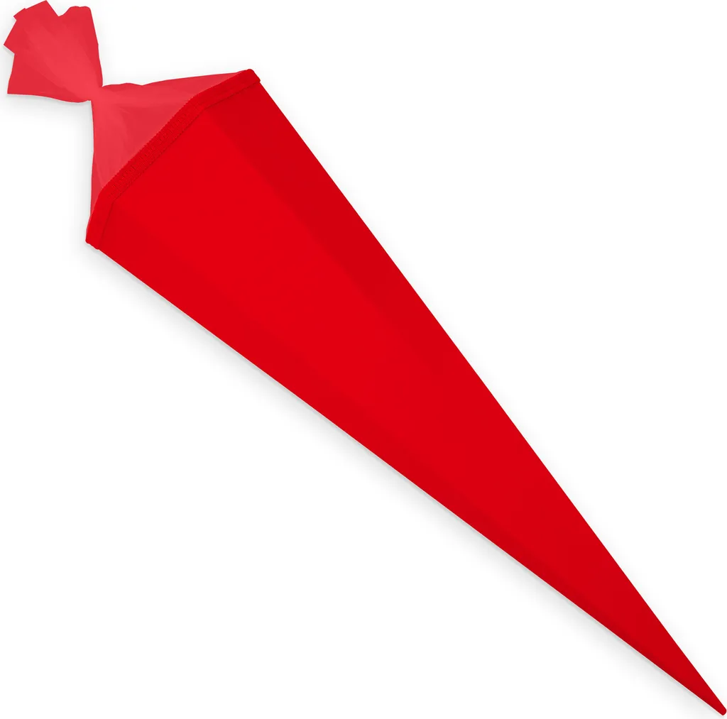 Itenga Bastelschultüte Mit Verschluss Rot 6eckig 85cm