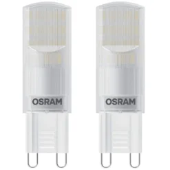 2 X Osram LED Leuchtmittel Stiftsockellampe 2,6W = 30W G9 Matt 290lm Warmweiß 2700K