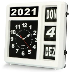 Fysic FK-247DE - Große Deutsch Sprachige Analoge Uhr