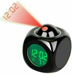 Digitaler Projektionswecker Mit LCD-Display Sprachsprechender LED-Projektor Wecker