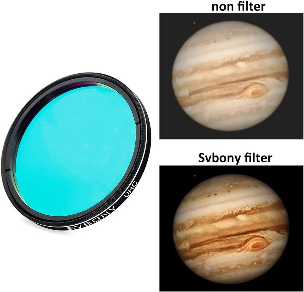 Svbony Okular Filter 2zoll, UHC Filter, LichtverschmutzungTeleskop Filter Für Teleskop Und Fotografie, Moon Filter - Image 4