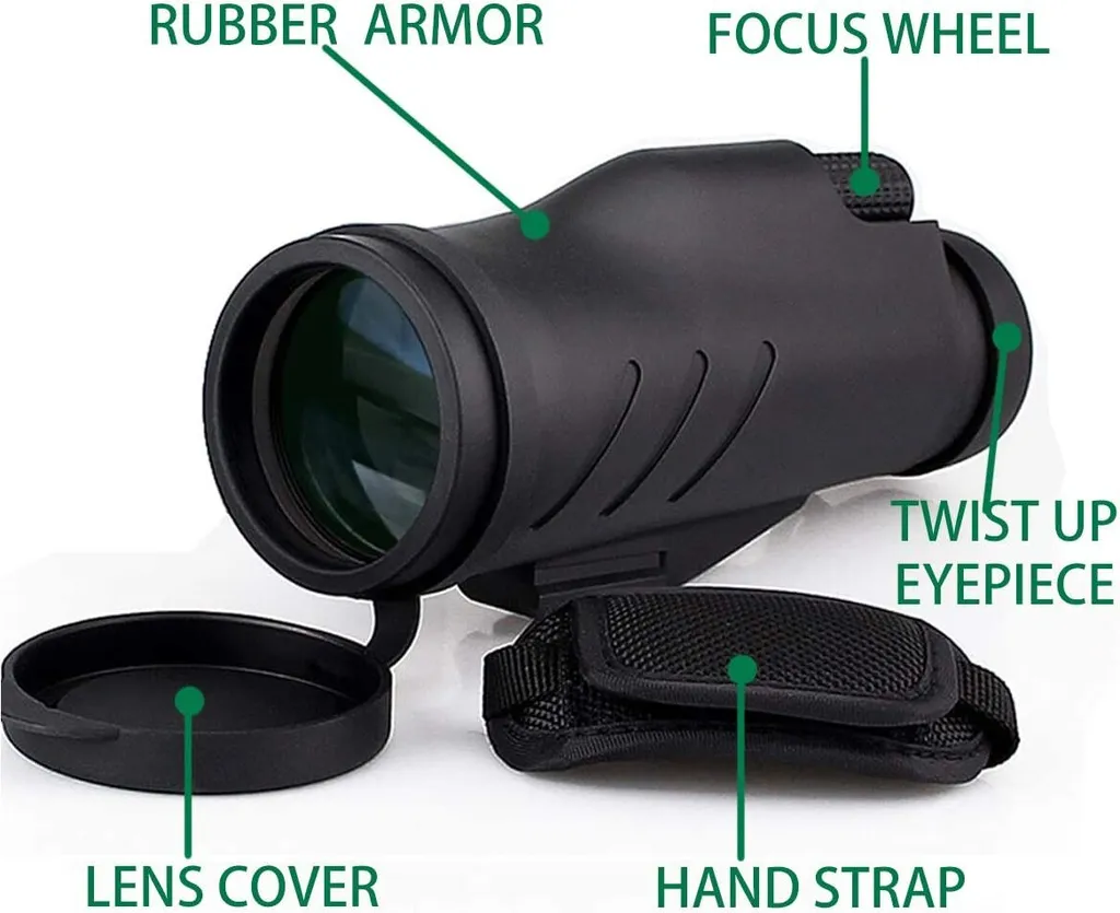 Svbony SV32 Tragbares Monokular, 10x50 Ultra HD Monokular, Bak-4 Prism Monokular Mit Handschlaufe, Teleskop Mit Schienenhalterung, FĂŒr Camping, Ballspiel - Image 5