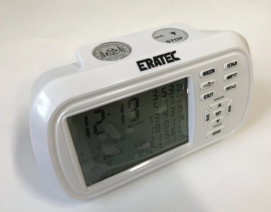 ERA-TEC AZ-6500 Ezan Saati, Gebetsuhr, Azan Clock - Weiß - Image 3