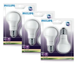 6 X Philips LED Classic Glühbirne 6W=40W 470lm E27 A+ 2700K WarmWhite 15000hrs