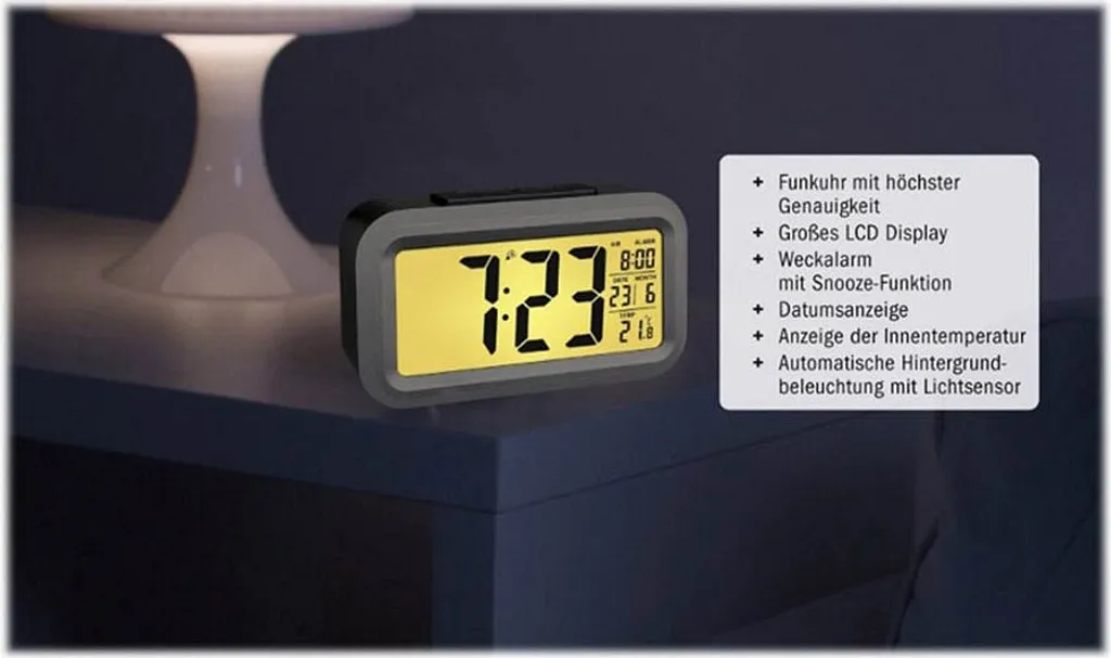 TFA Dostmann Lumio . Radiowecker, Kunststoff, Schwarz - Image 7