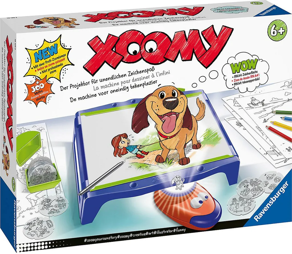 Ravensburger Spielwaren XOOMY® Maxi A4 Malsets Basteln & Kreativitätsspielzeug Ravensburgertopartikel PB22 HK22 Zeichenprojektor - Image 2