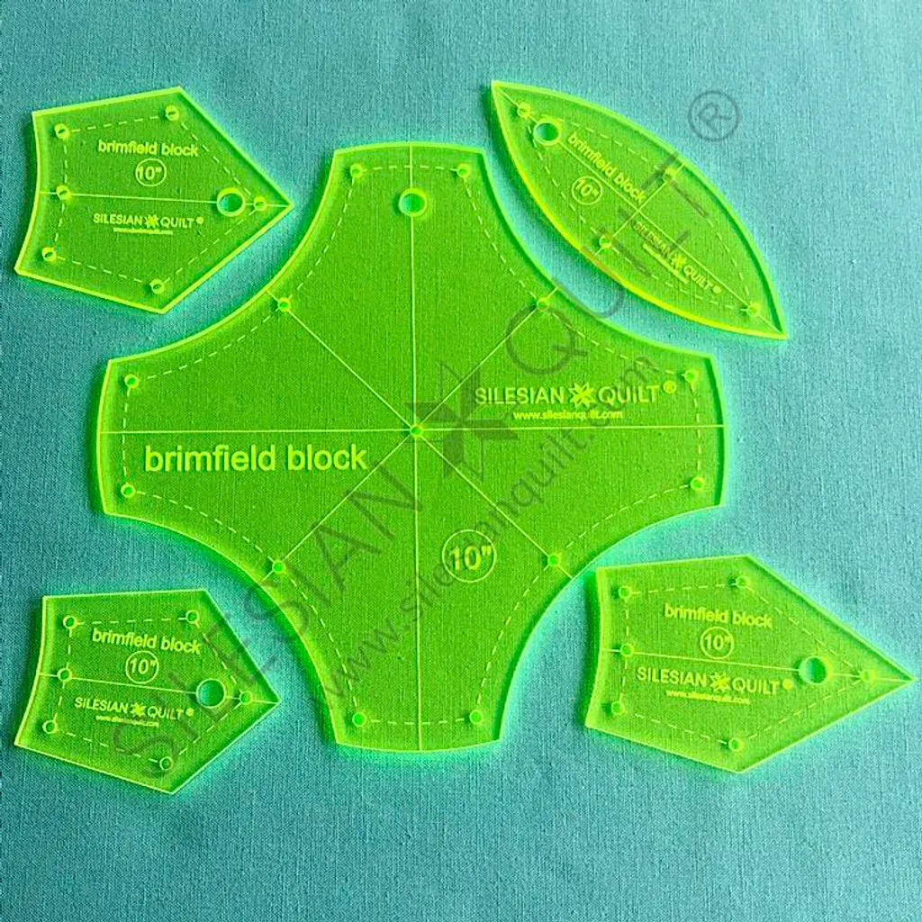 Brimfield Block Vorlage Nähen Patchwork Quilting Lineal 10 Zoll - Image 2