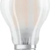 OSRAM LED BASE Classic A75, Matte Filament LED-Lampen Aus Glas Für E27 Sockel, Birnenform, Warmweiß (2700K), 1055 Lumen, Ersatz Für Herkömmliche 75W-Glühbirnen, 3er-Box