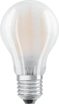 OSRAM LED BASE Classic A75, Matte Filament LED-Lampen Aus Glas Für E27 Sockel, Birnenform, Warmweiß (2700K), 1055 Lumen, Ersatz Für Herkömmliche 75W-Glühbirnen, 3er-Box
