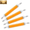 4 Stück R7S 10W LED Warmweiß Lampe Dimmbare COB Glasröhre Ersetzen Halogenlampe 100W