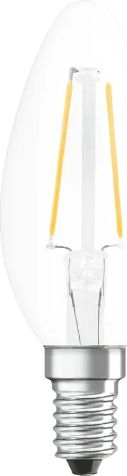 Osram LED Kerzenlampe Star Classic B 25 E14 2,5W Kaltweiß, Klar
