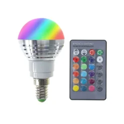 E14 3W LED RGB Licht Birne Glühbirne Farbwechsel Lampe Leuchtmittel Mit Fernbedienung