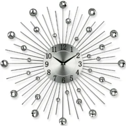 Designer Wanduhr - Uhr - Gerade Weiß