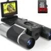 Fernglas Mit Kamera, Fernglas Für Erwachsene Kinder 10-Fach Zoom 2" LCD Display 10x25 2.5K Video Camcorder Mit 8GB SD Karte Feldstecher Für Reisen Vogelbeobachtung Jagd Konzerte